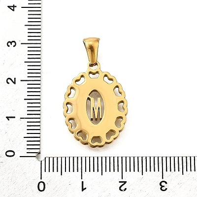 Golden 304 Stainless Steel Pendants STAS-K300-02G-M-1