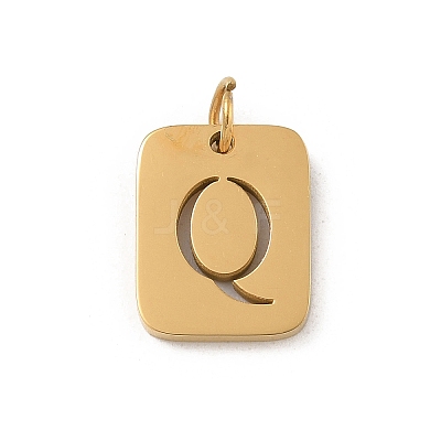304 Stainless Steel Charms LS-STAS-R001-01G-Q-1