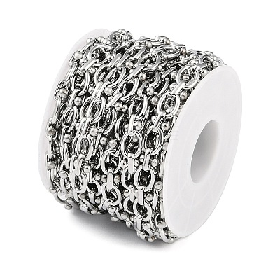 Tarnish Resistant 304 Stainless Steel Link Chain CHS-H028-03P-01-1