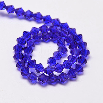 Imitate Austrian Crystal Bicone Glass Beads Strands GLAA-F029-3x3mm-06-1