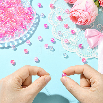 5 Colors Transparent Acrylic Beads MACR-PA0001-03B-02-1