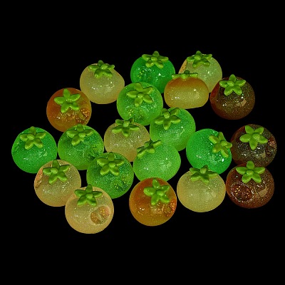 Luminous Resin Imitation Vegetable Cabochons RE-CBA8643-01-1