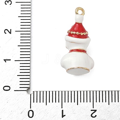 Christmas Alloy Enamel Pendants ENAM-F156-01G-05-1