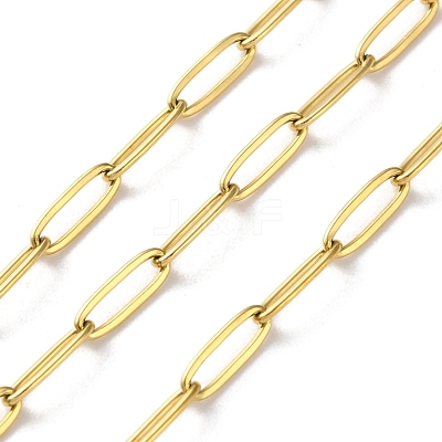 304 Stainless Steel Paperclip Chains CHS-R020-06G-03-1