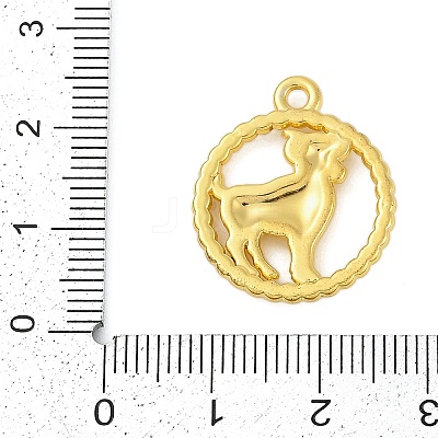 Twelve Constellations Alloy Pendants PALLOY-Q006-01H-G-1