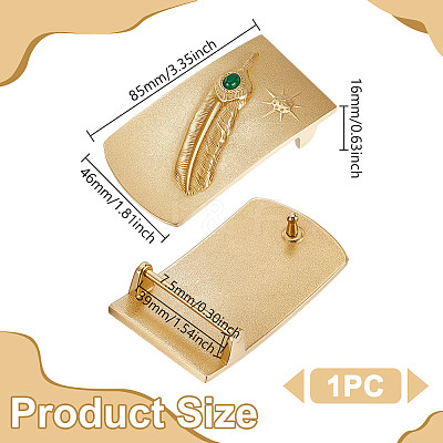 1Pc Brass Smooth Buckles AJEW-GA0008-02B-1