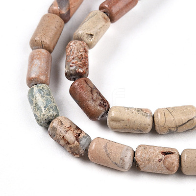Natural Shoushan Stone Beads Strands G-N346-01A-07-1