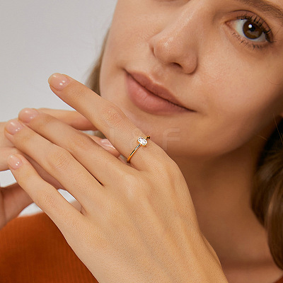Simple Style Brass Cubic Zirconia Finger Rings for Women FS-WGDD3D9-01-1