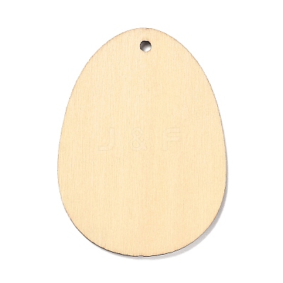 DIY Crafts Easter Egg Shape Cutouts Pendants LS-AJEW-P087-B02-10-1