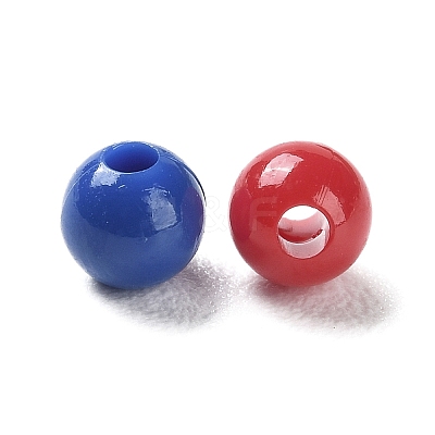 Opaque Acrylic Beads X-SACR-A006-06-1
