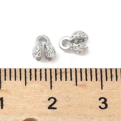 Flower Brass Bead Tips KK-M326-10P-1