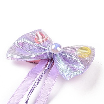 Bowknot Long Ribbon Alligator Hair Clip PHAR-D013-03E-1