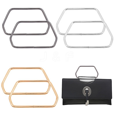 6Pcs 3 Colors Iron Bag Handles FIND-WR0005-57-1