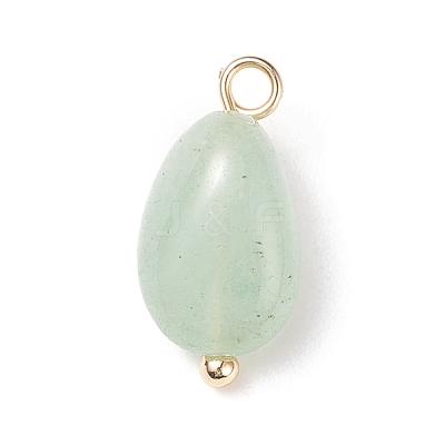 Natural Mixed Stone Charms PALLOY-JF01783-01-1