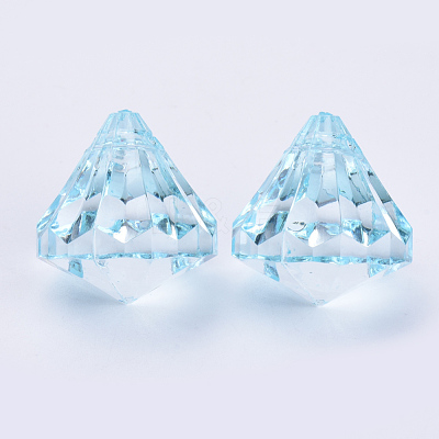 Transparent Acrylic Pendants TACR-Q260-C-V38-1