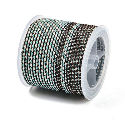 11M Polyester Braided Cord with Cotton Core & Metallic Thread OCOR-Z006-01-13-1