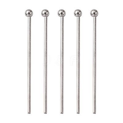 Tarnish Resistant 304 Stainless Steel Ball Head pins STAS-N017-02-25mm-1
