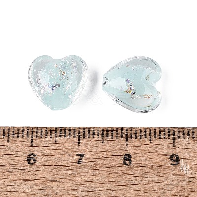 Handmade Foil Glass Beads FOIL-N029-09E-1