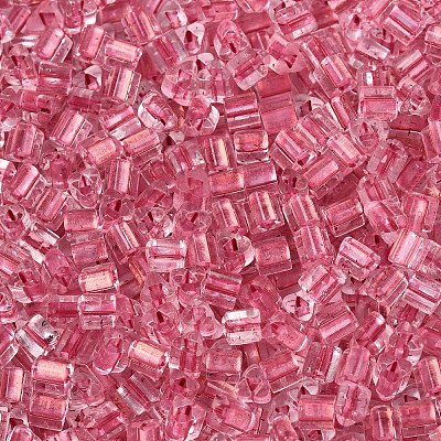 Transparent Inside Colours Glass Seed Beads SEED-T007-13F-1