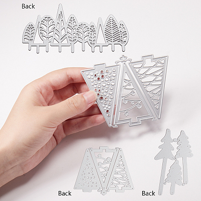 Christmas Tree Frame Carbon Steel Cutting Dies Stencils DIY-CP0001-06-1