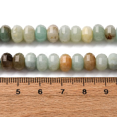 Natural Flower Amazonite Beads Strands G-P587-D08-02-1