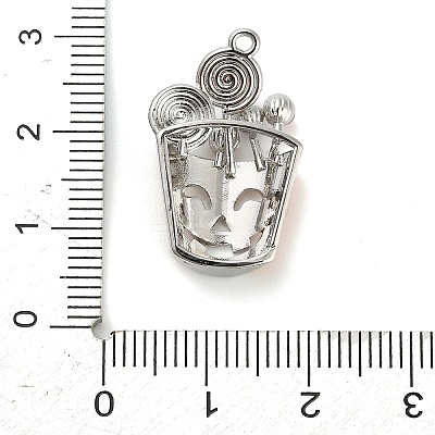Halloween Brass Enamel Pendants KK-F915-01D-P-1