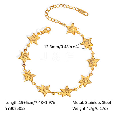 Stainless Steel Link Bracelets for Women RL7382-5-1