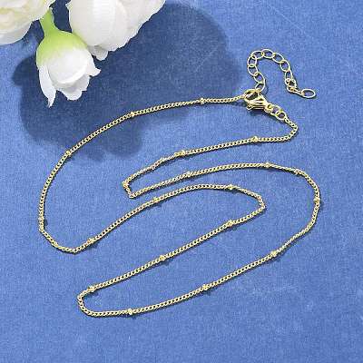 Brass Satellite Chains Necklace for Women NJEW-P265-43G-1