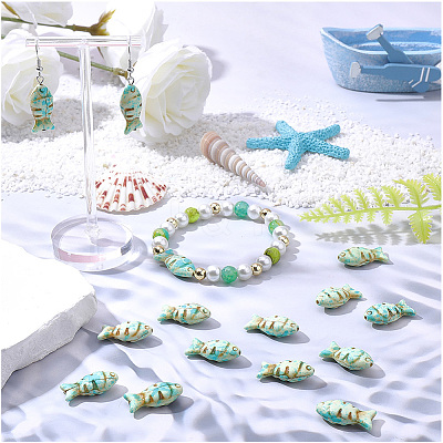 50Pcs Synthetic Turquoise Beads TURQ-SC0001-37-1