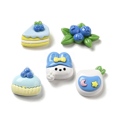 Opaque Cartoon Resin Decoden Cabochons RESI-G091-03-1