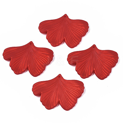 Rubberized Style Opaque Acrylic Pendants X-ACRP-T010-06-1