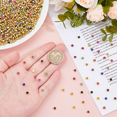 1300pcs Glass Sew on Rhinestone FIND-HS0001-62C-1