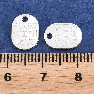 Tibetan Style Alloy Oval Charms LS-TIBEP-Q035-08S-NR-1