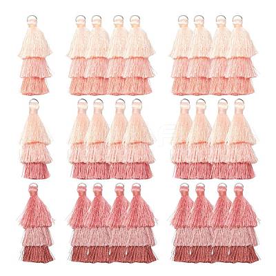 6Pcs 3 Colors Polyester Tassel Big Pendant Decorations FIND-FS0001-02A-1