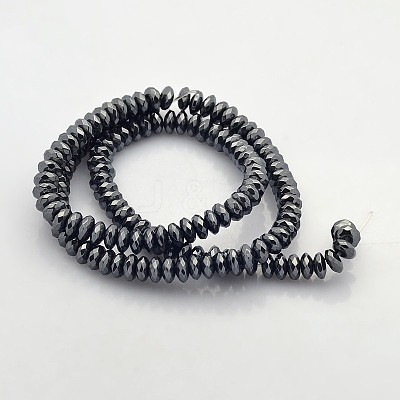 Electroplate Non-magnetic Synthetic Hematite Beads Strands G-J208C-01-1
