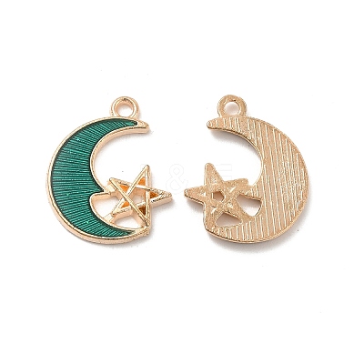 Alloy Enamel Pendants ENAM-S121-061F-G-1