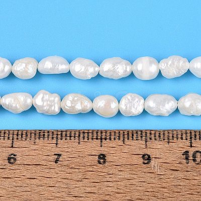 Natural Baroque Keshi Pearl Beads Strands PEAR-N031-01D-1