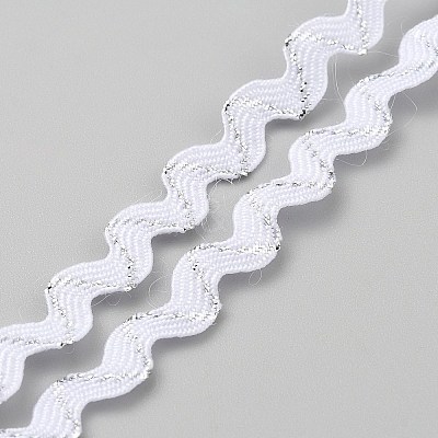 Wavy Polyester Ribbons OCOR-WH0036-95-1
