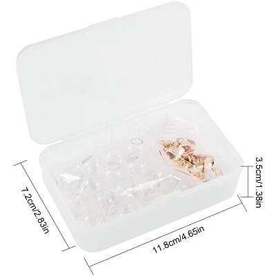 Glass Bottle Pendant Makings Sets DIY-PH0020-47LG-1