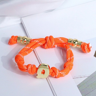 Letter Q Cotton Cord Braided Knot Bracelets FS-WG79C27-17-1