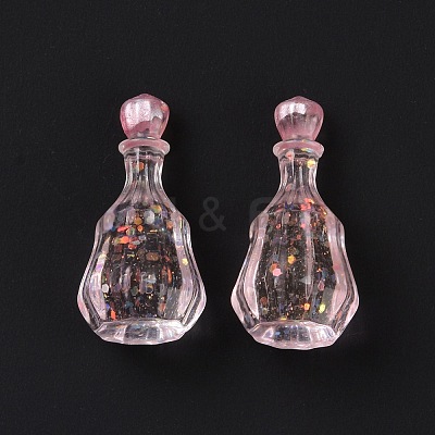 Dummy Bottle Transparent Resin Cabochon RESI-E025-06B-1