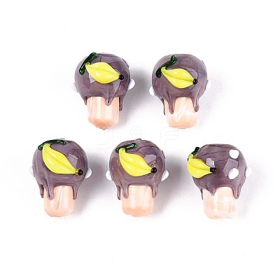Handmade Lampwork Bumpy Beads LAMP-T022-06A-1