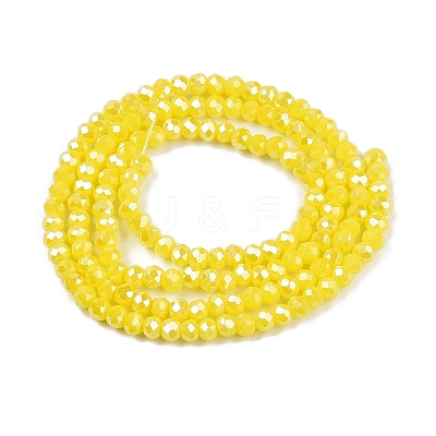 Electroplate Glass Beads Strands EGLA-A044-P1mm-A04-1