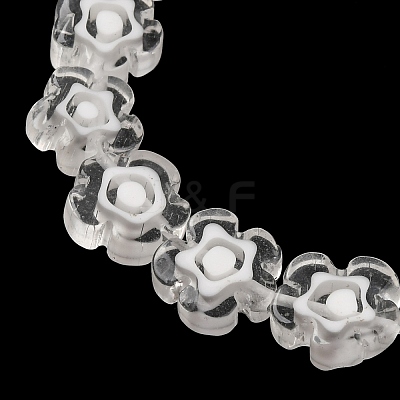 Handmade Millefiori Lampwork Beads Strands LAMP-G164-03P-1
