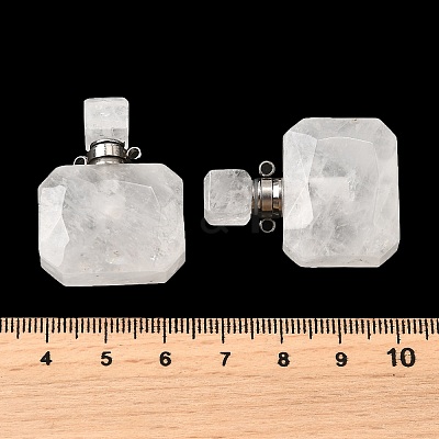 Gemstone Perfume Bottle Pendants G-L623-11P-1