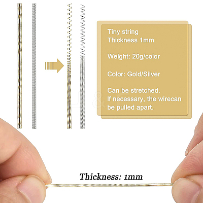40G 2 Color French Bullion Wire TWIR-BC0001-37S-1