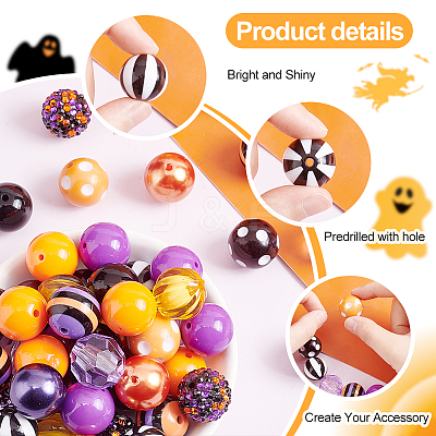 1 Set 12 Styles Resin Beads Set RESI-PH0001-98E-1