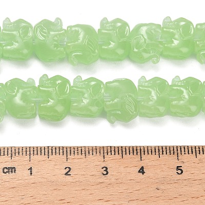 Synthetic Coral Dyed Carved Bead BSHE-H114-04B-1