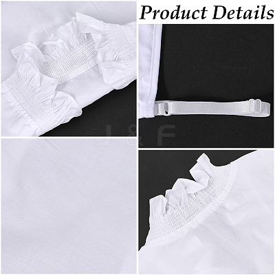 Detachable Cotton Shirt Women False Collar AJEW-WH20054-051-1