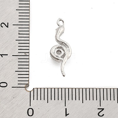 Brass Micro Pave Cubic Zirconia Pendants KK-M321-01C-P-1